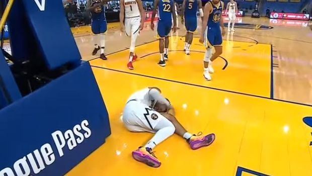 Ανησυχώντας για τους Nuggets, ο Murray τραυματίστηκε το αριστερό του γόνατο