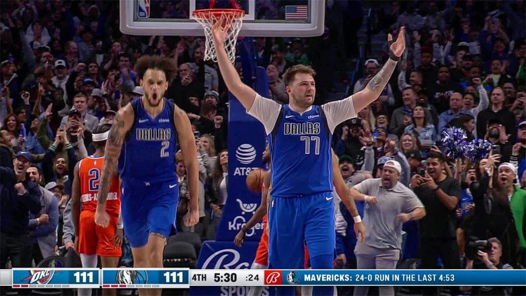 Mavericks Go On INSANE 30-0 Run in the 4th Quarter! 🤯 /Luka with the unbelievable triple double (video)